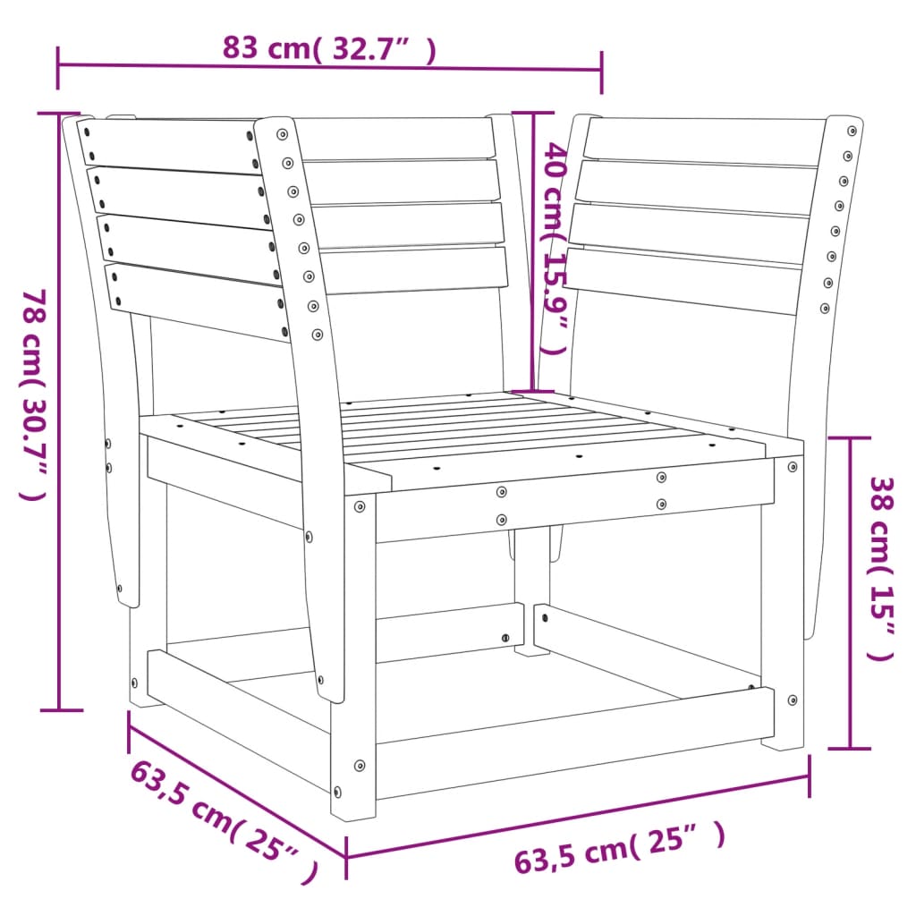 Garden Sofa | Modular | Outdoor Chair | Rectangular | Minimalist