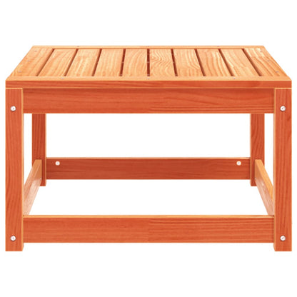 Garden Footstool | Wax Brown | Solid Pine Wood | Medium | Modular