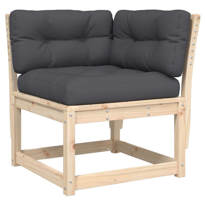 Garden Sofa | Anthracite | Solid pine wood | Single | Modular
