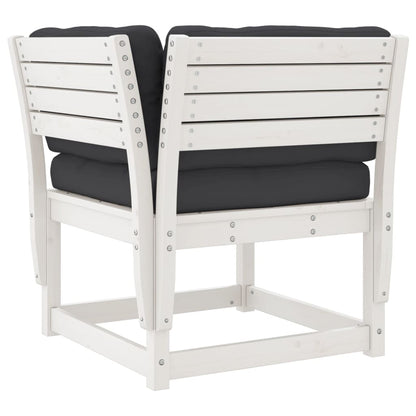 Garden Sofa | White | Solid pine wood, Polyester | Standard | Modular