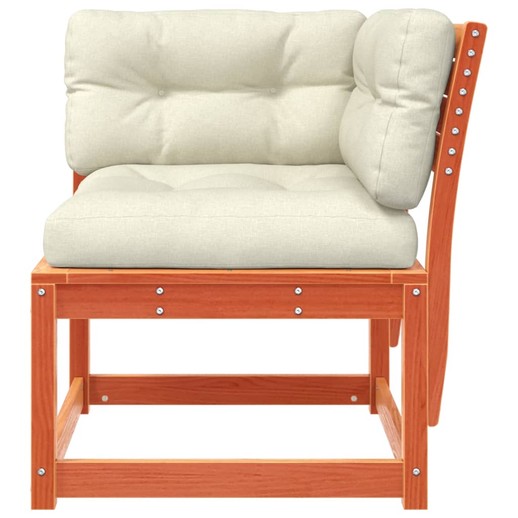 Garden Sofa | Wax brown | Solid pine wood, Polyester | 73x73x78 cm