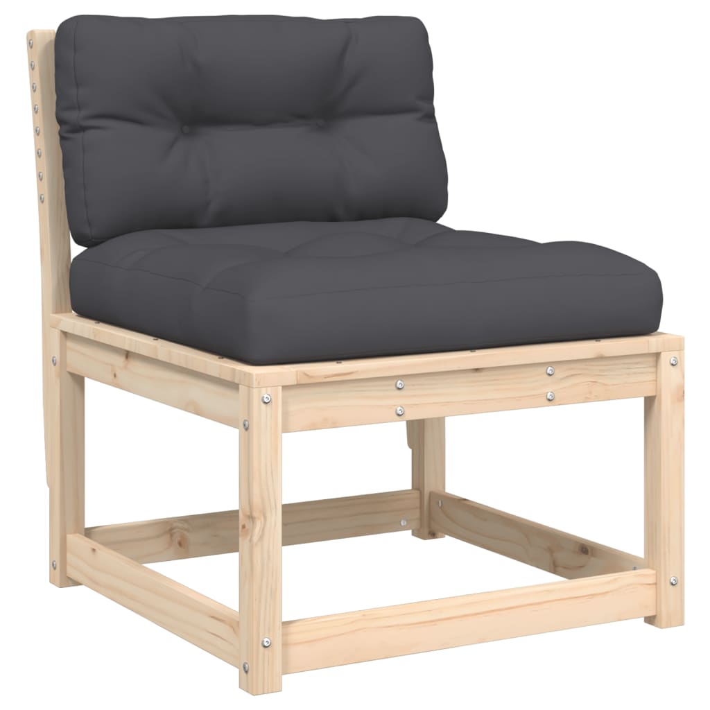 Garden Sofa | Anthracite, Pine | Solid pine wood, Polyester | Medium