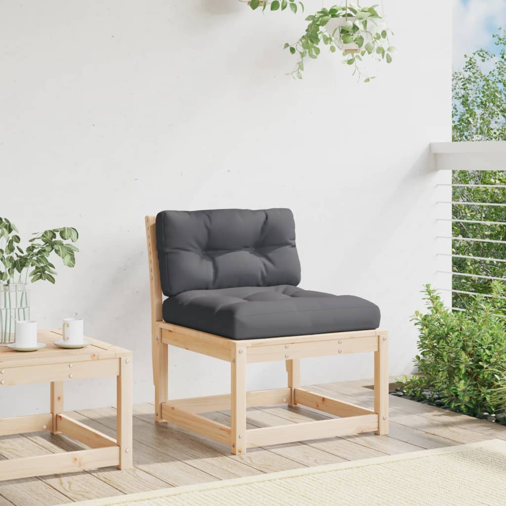 Garden Sofa | Anthracite, Pine | Solid pine wood, Polyester | Medium