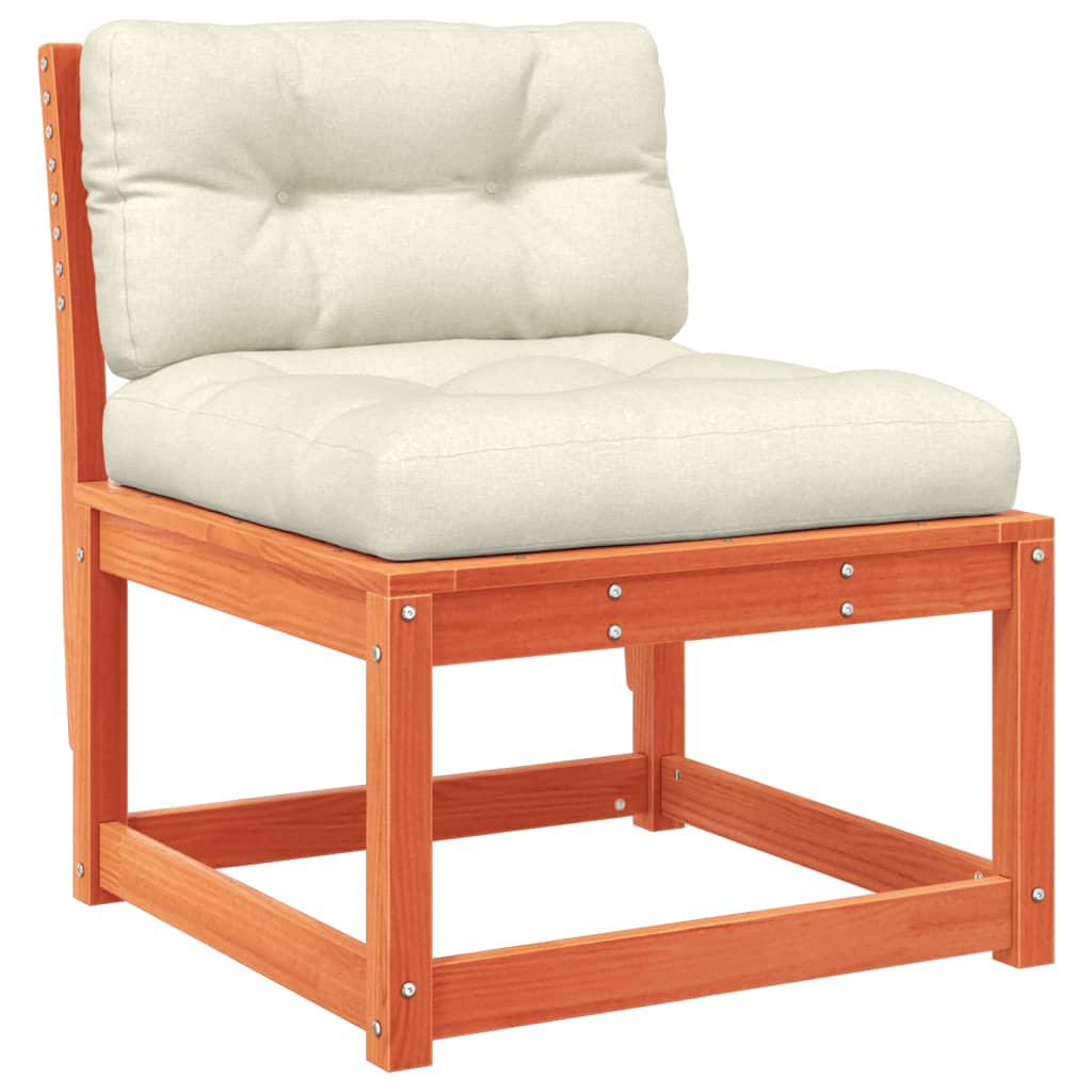 Garden Sofa | Wax brown | Solid pine wood, Polyester | Modular