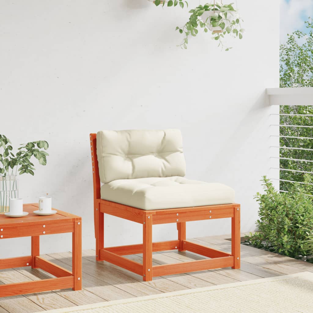 Garden Sofa | Wax brown | Solid pine wood, Polyester | Modular