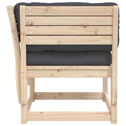 Garden Sofa | Anthracite | Solid pine wood | Medium | Modular