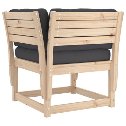 Garden Sofa | Anthracite | Solid pine wood | Medium | Modular
