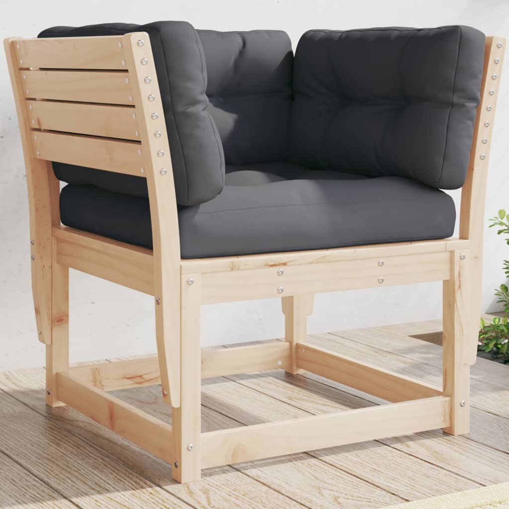 Garden Sofa | Anthracite | Solid pine wood | Medium | Modular