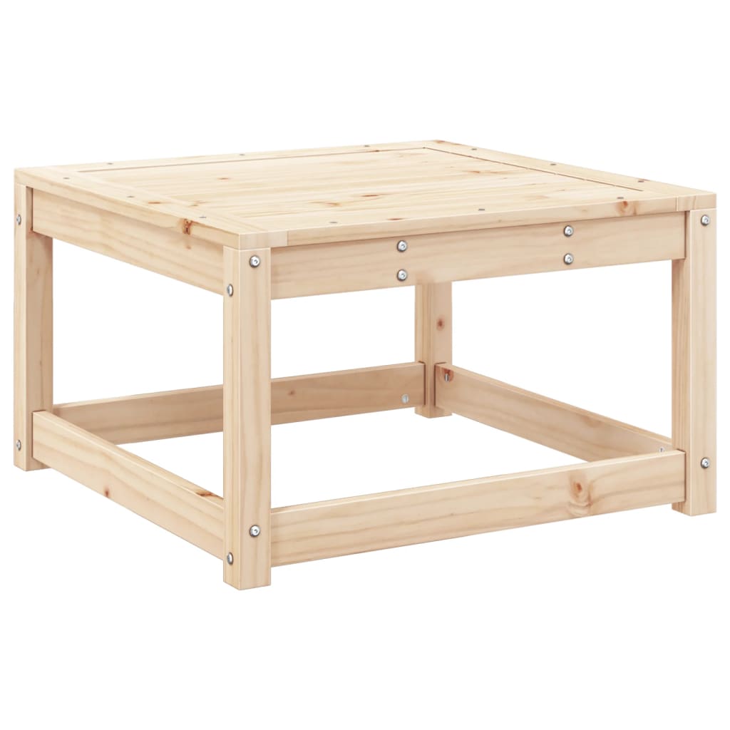 Garden Footstool | Natural wood and anthracite