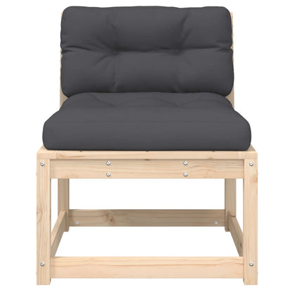 Garden Sofa | Set of 2 | Anthracite | Solid Pine Wood | Medium | Modular