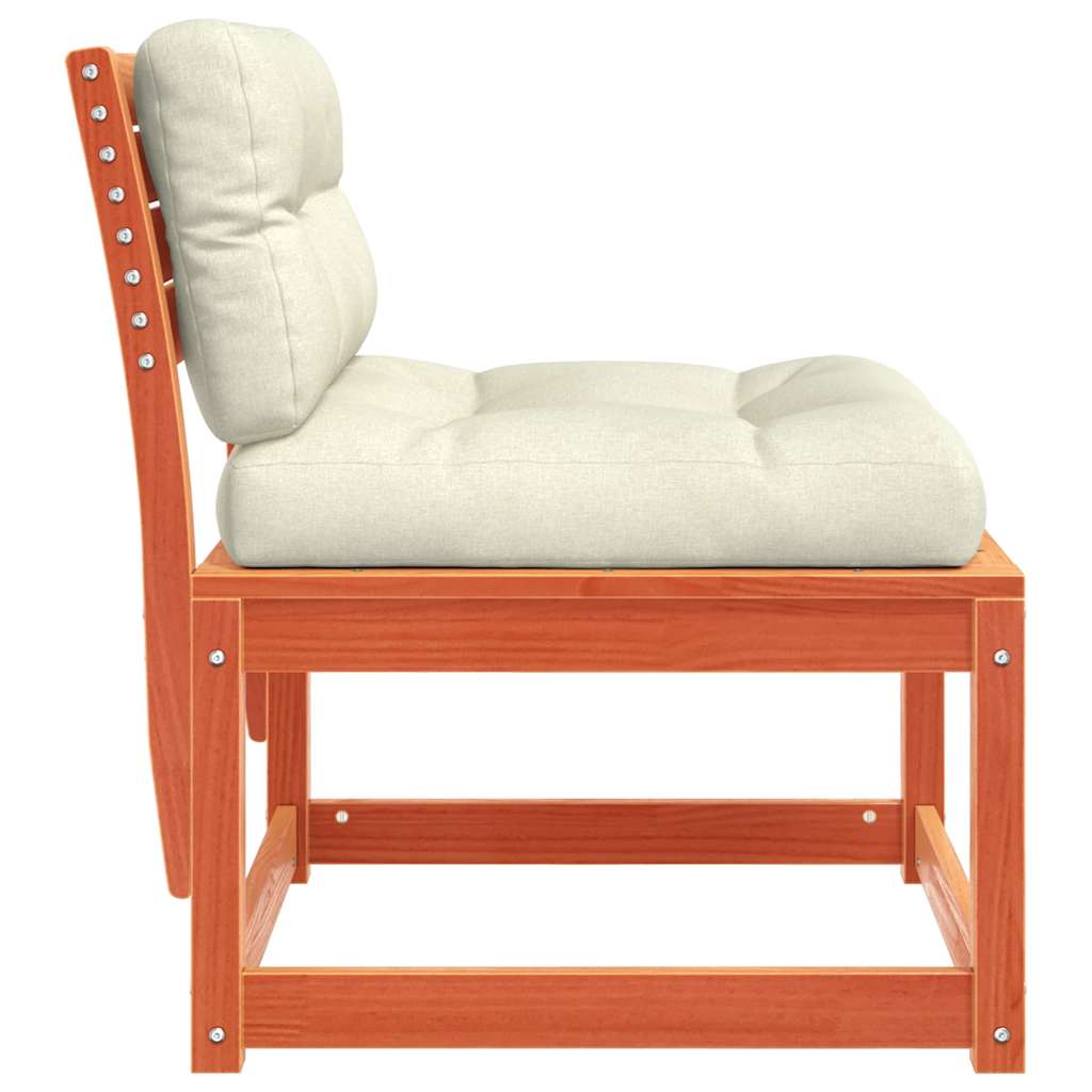 Garden Sofa | Set of 2 | Wax Brown | Solid Pine Wood | Standard | Modular
