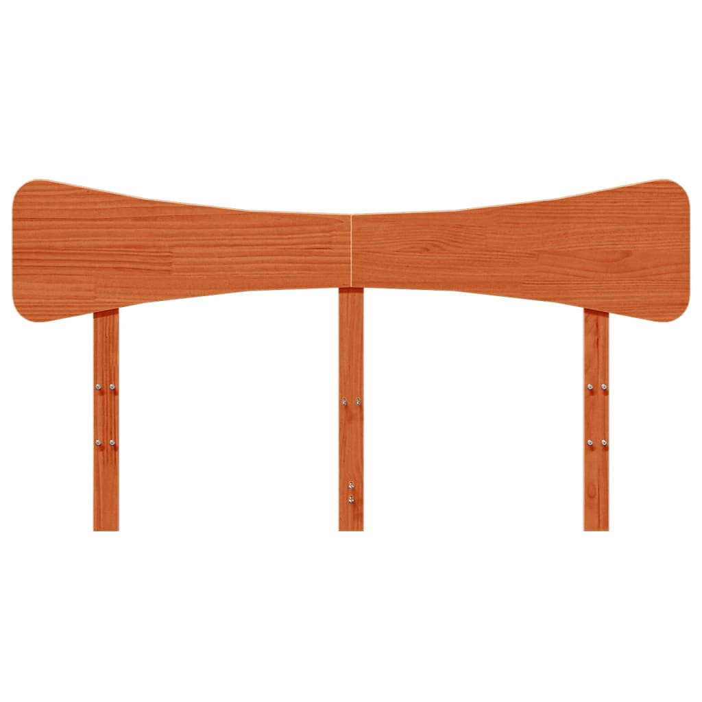 Headboard Wax Brown 150 cm Solid Wood Pine