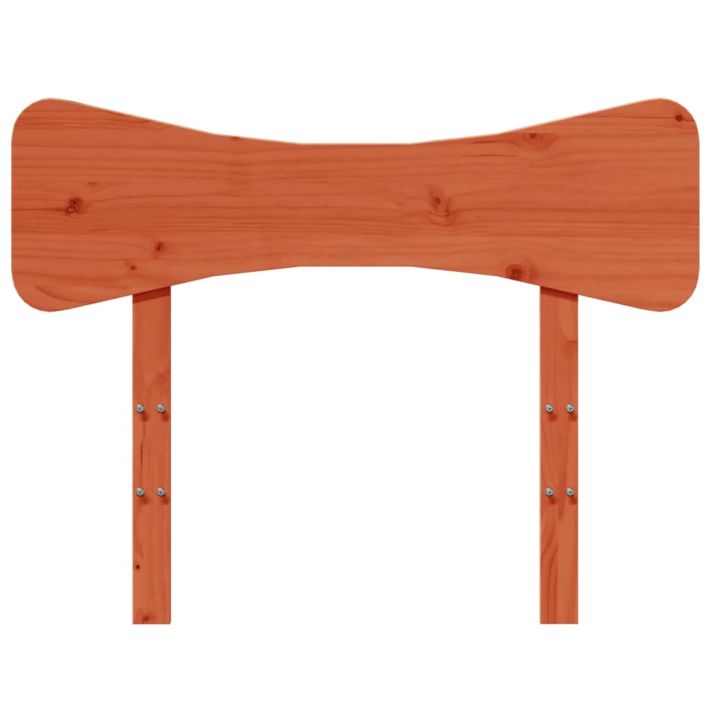 Headboard Wax Brown 90 cm Solid Wood Pine