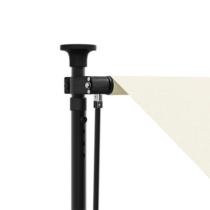 Retractable Awning Cream 100x150 cm Fabric and Steel