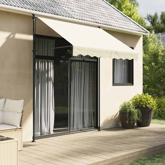 Manual Retractable Awning Cream