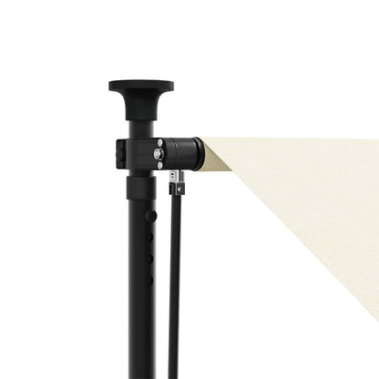 Retractable Awning Cream 350x150 cm Fabric and Steel