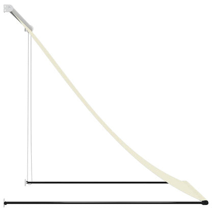 Retractable Awning Cream 100x150 cm Fabric and Steel