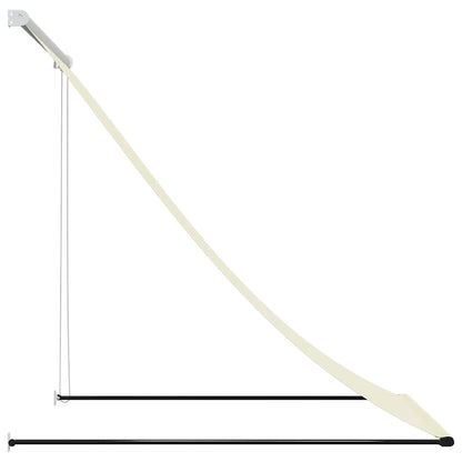 Retractable Awning Cream 150x150 cm Fabric and Steel