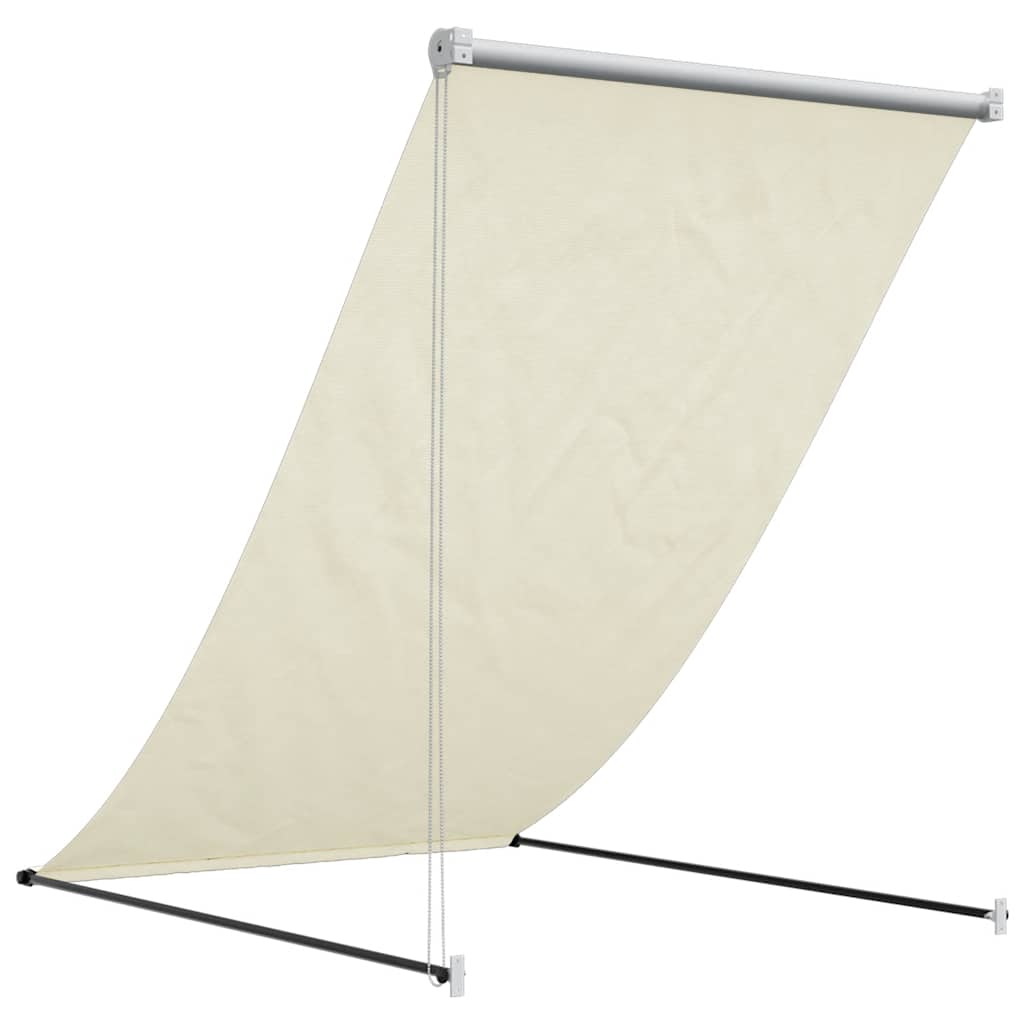 Retractable Awning Cream 150x150 cm Fabric and Steel