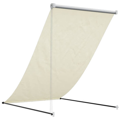 Retractable Awning Cream 150x150 cm Fabric and Steel