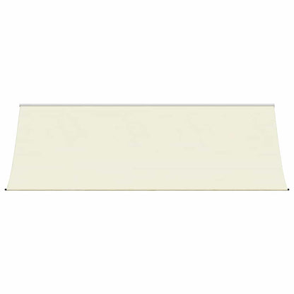 Retractable Awning Cream 400x150 cm Fabric and Steel