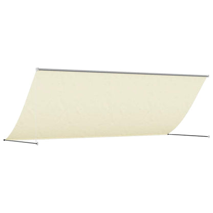 Retractable Awning Cream 400x150 cm Fabric and Steel