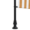 Outdoor Roller Blind Orange and White 100x270 cm Fabric&Steel