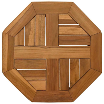 Table Top 40x40x2.5 cm Octagonal Solid Wood Teak