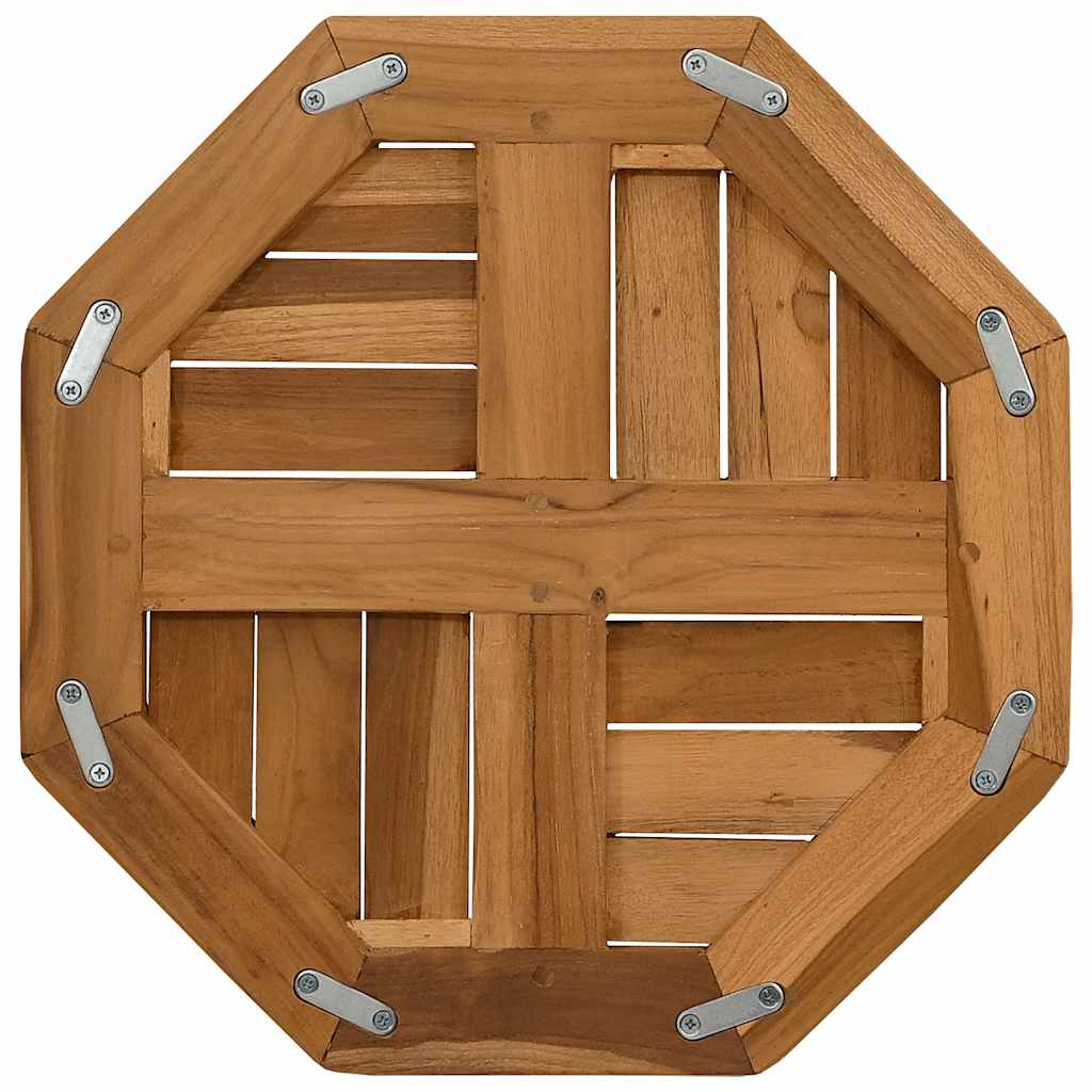 Table Top 40x40x2.5 cm Octagonal Solid Wood Teak