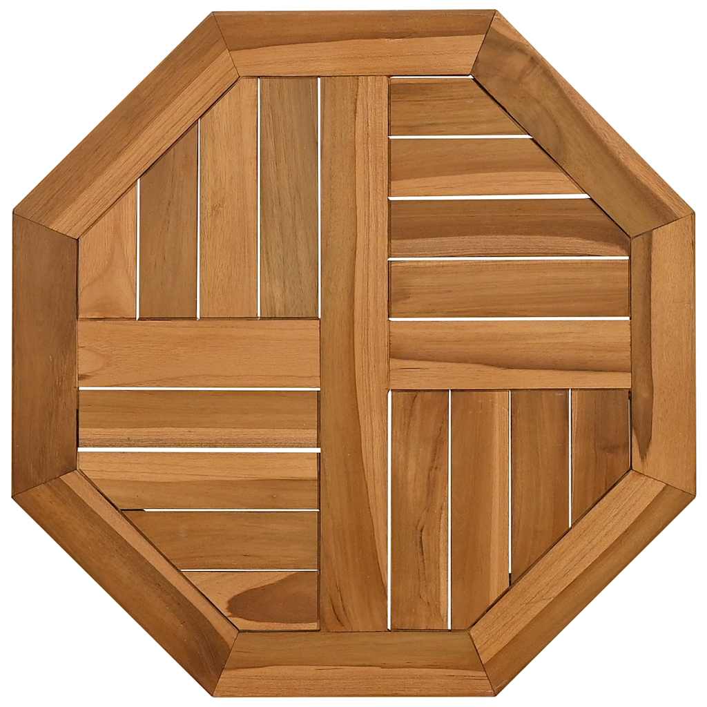 Table Top 50x50x2.5 cm Octagonal Solid Wood Teak