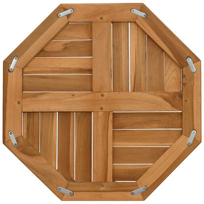 Table Top 50x50x2.5 cm Octagonal Solid Wood Teak
