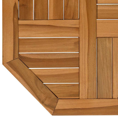 Table Top 50x50x2.5 cm Octagonal Solid Wood Teak