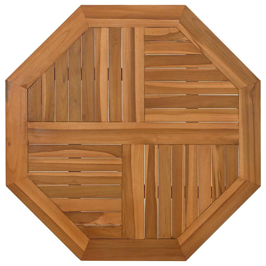 Table Top 60x60x2.5 cm Octagonal Solid Wood Teak