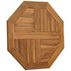 Table Top 60x60x2.5 cm Octagonal Solid Wood Teak