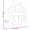 Table Top 60x60x2.5 cm Octagonal Solid Wood Teak