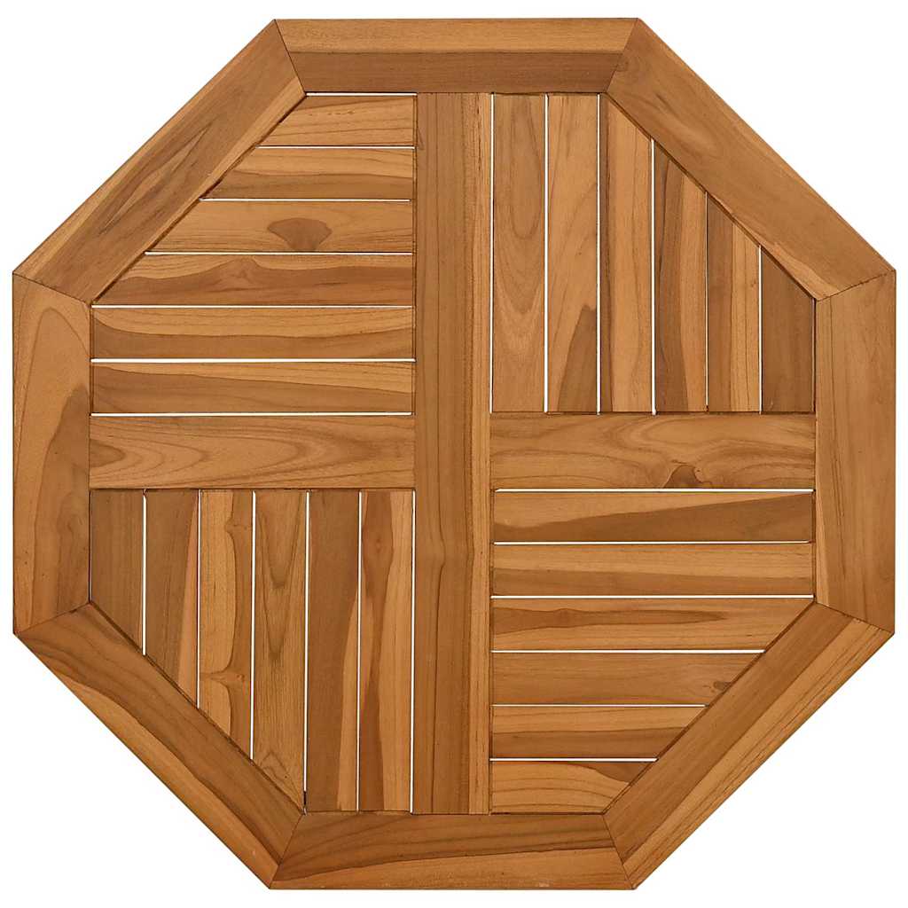 Table Top 70x70x2.5 cm Octagonal Solid Wood Teak