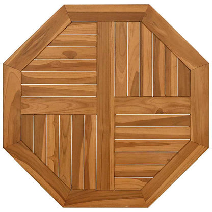 Table Top 70x70x2.5 cm Octagonal Solid Wood Teak