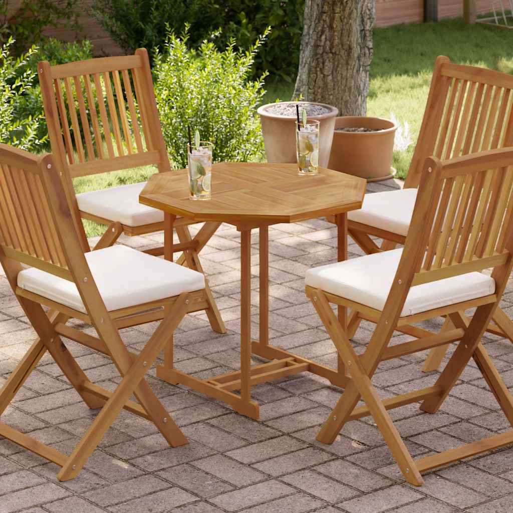 Table Top 70x70x2.5 cm Octagonal Solid Wood Teak