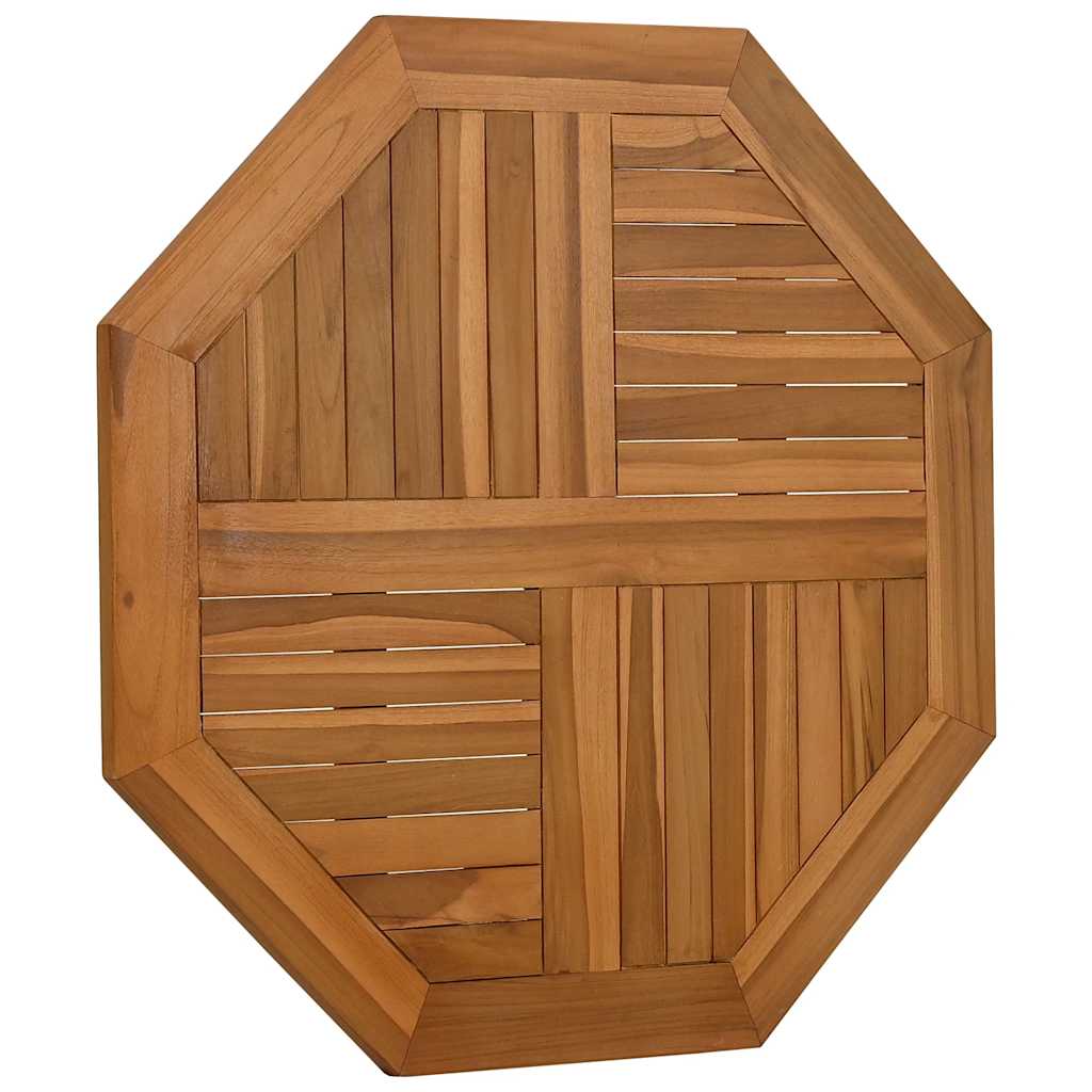 Table Top 80x80x2.5 cm Octagonal Solid Wood Teak