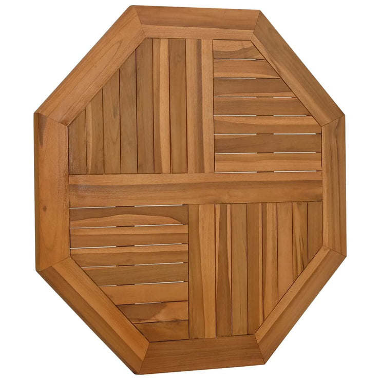 Table Top 80x80x2.5 cm Octagonal Solid Wood Teak