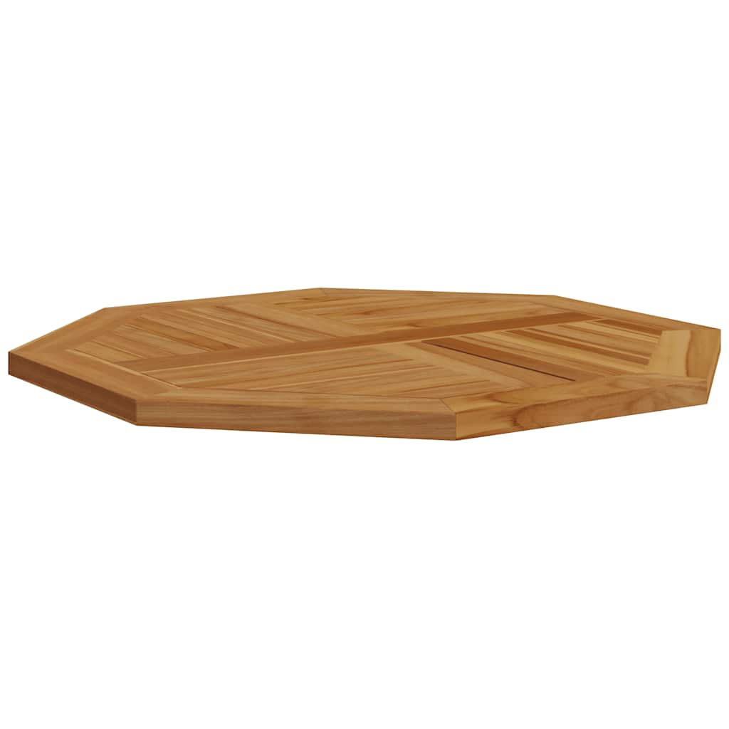 Table Top 80x80x2.5 cm Octagonal Solid Wood Teak