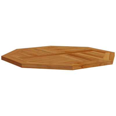 Table Top 80x80x2.5 cm Octagonal Solid Wood Teak