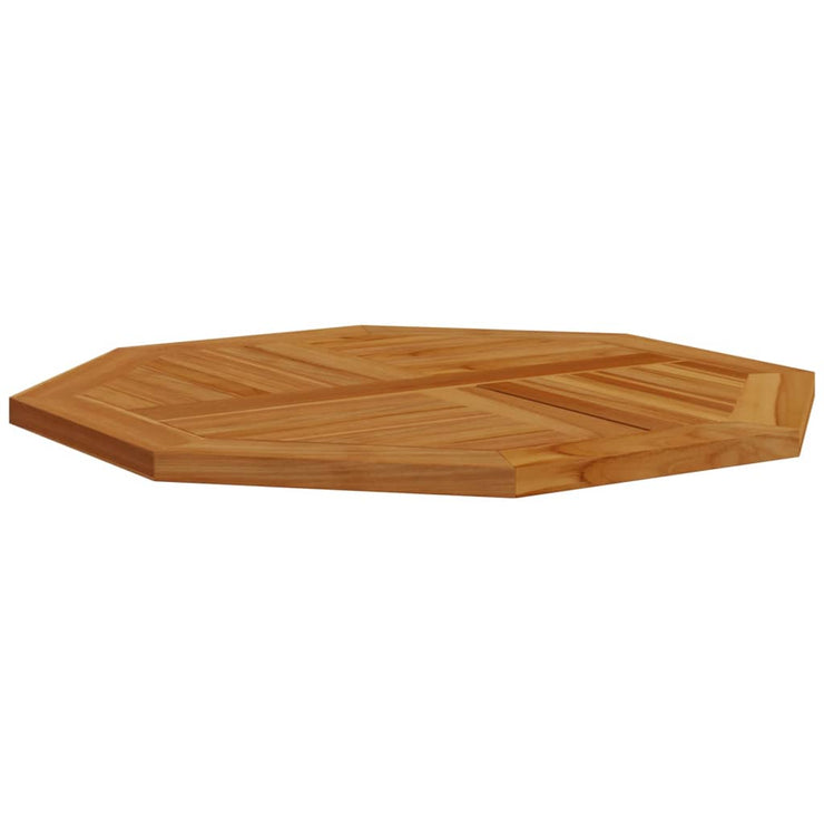 Table Top 80x80x2.5 cm Octagonal Solid Wood Teak