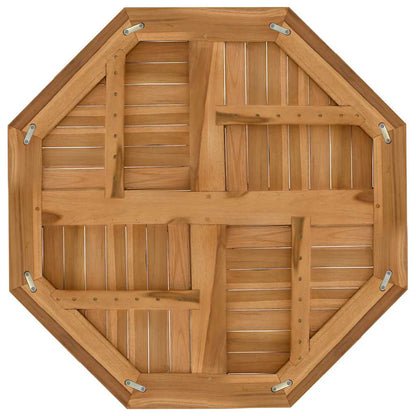 Table Top 80x80x2.5 cm Octagonal Solid Wood Teak