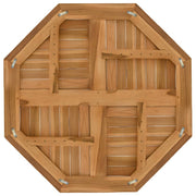 Table Top 80x80x2.5 cm Octagonal Solid Wood Teak