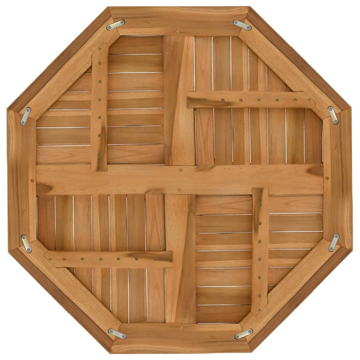 Table Top 80x80x2.5 cm Octagonal Solid Wood Teak