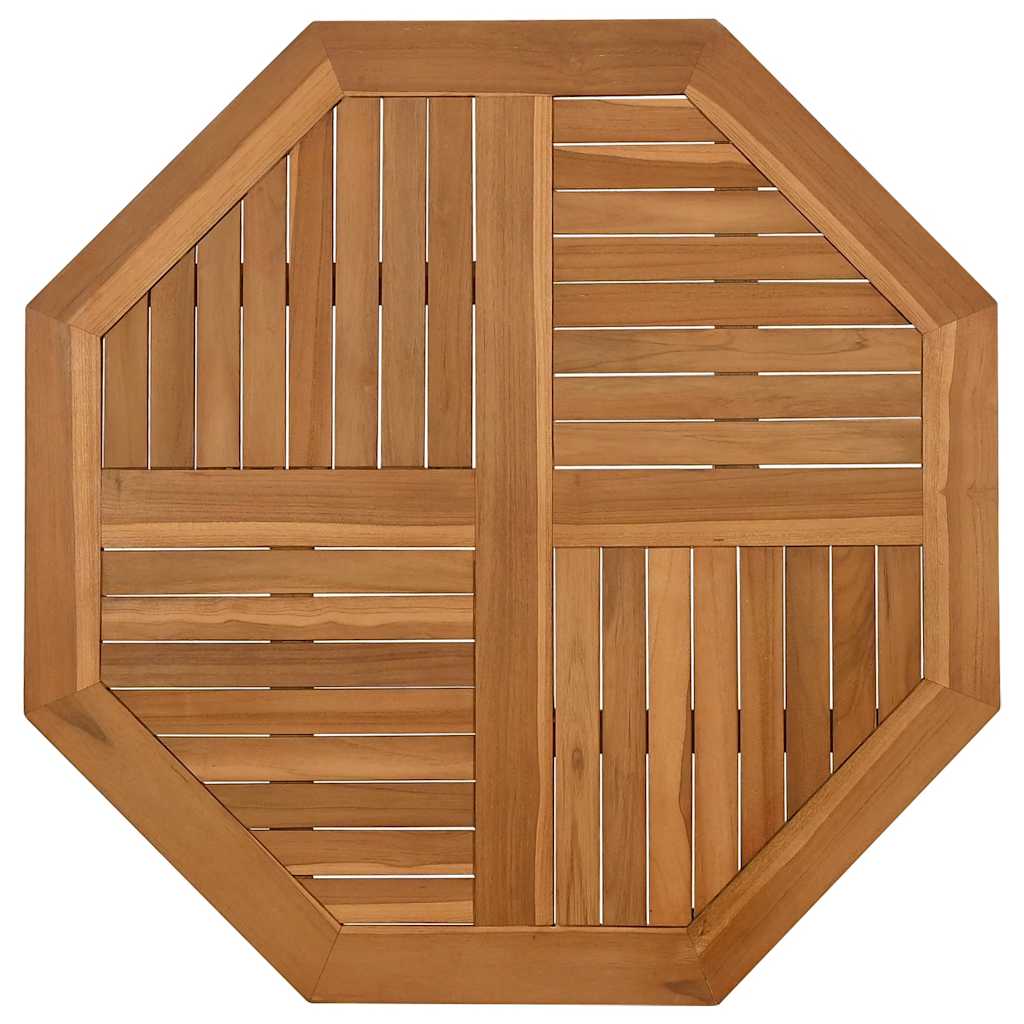 Table Top 90x90x2.5 cm Octagonal Solid Wood Teak