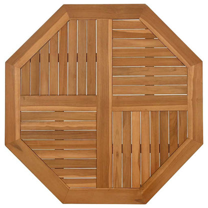 Table Top 90x90x2.5 cm Octagonal Solid Wood Teak