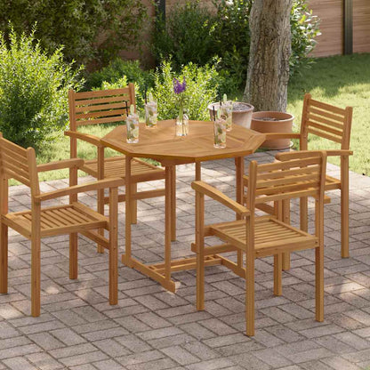 Table Top 90x90x2.5 cm Octagonal Solid Wood Teak