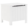 Storage Box with Lid RANA White 60x49x54 cm Solid Wood Pine